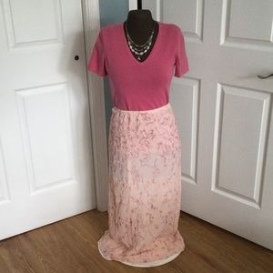 J.JILL Embroidered maxi skirt 12